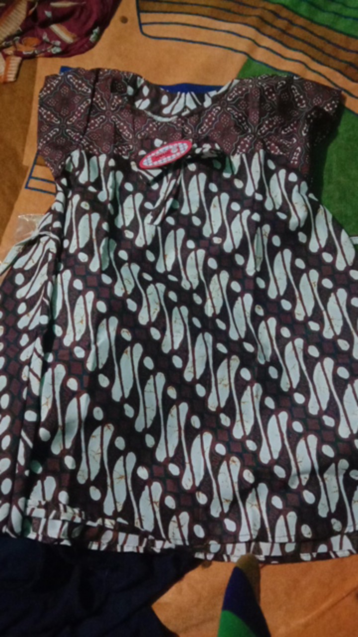 Dress Batik Anak Size M Usia 4-5,5th