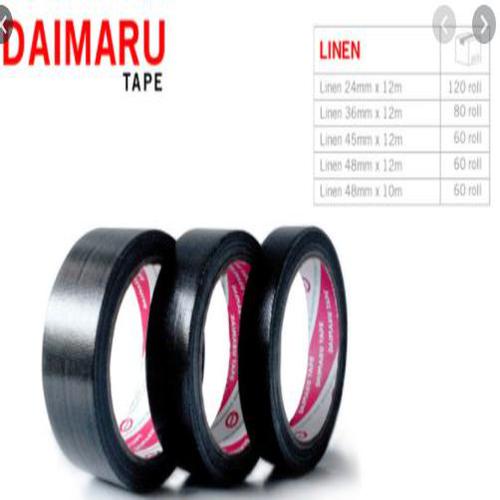 

Lakban Hitam 1 1/2 inchi / Cloth Tape 36 Mm daimaru / Lakban kain