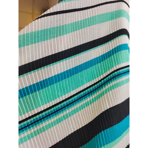 Bahan kain meteran plisket motif St189Dk harga per 0,5 meter