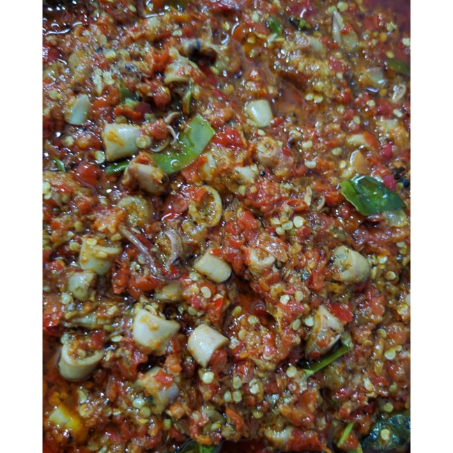 

sambal cumi pedas mantul