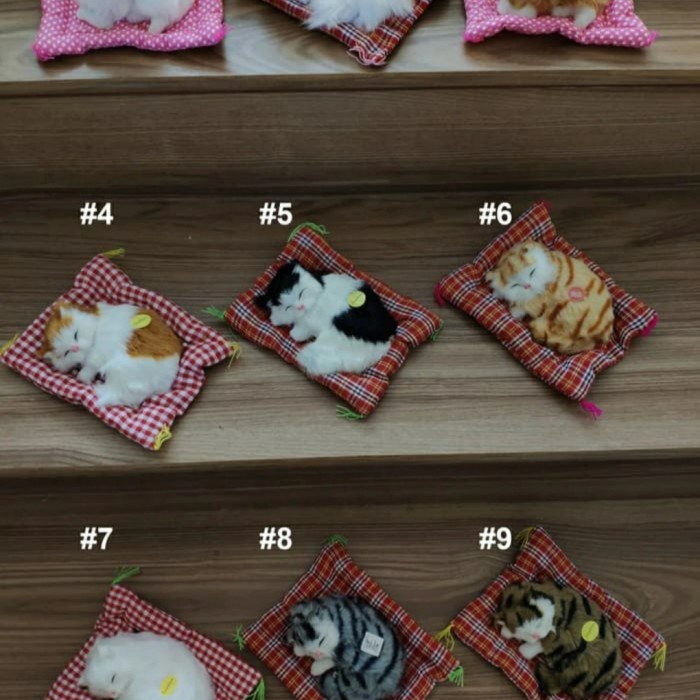 Diskon Spesial Boneka Kucing Bersuara Pajangan Boneka Binatang Simulasi Kucing Meong Termurah