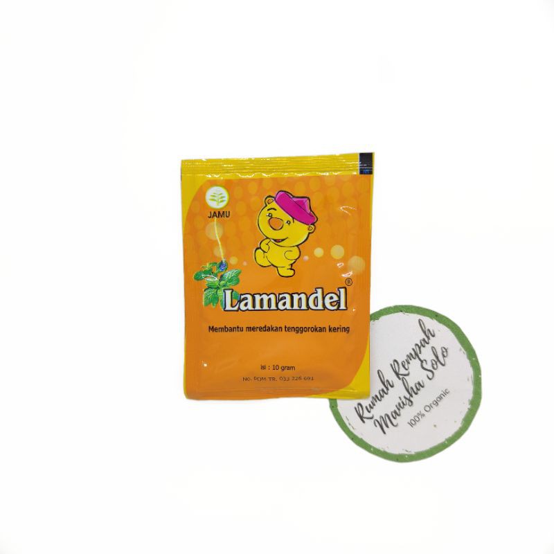 Lamandel Herbal Amandel dan Radang Tenggorokan Sachet 10gram