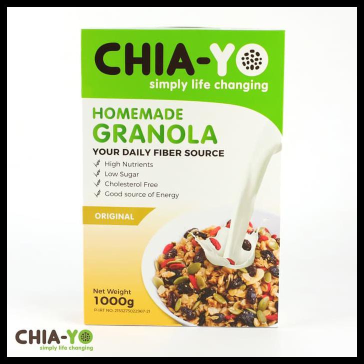 

HOT SALE Chiayo Homemade Granola Original 1kg terjamin