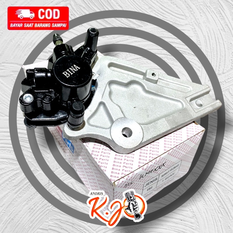 KALIPER BELAKANG ASSY SET BREKET PALABABI HONDA SUPRA X 125 KALIPER SUPRA X 125 BLADE NEW