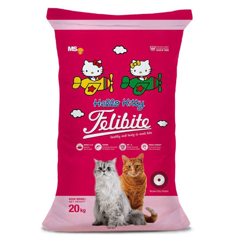 GRAB GOJEK MAKANAN KUCING FELIBITE BENTUK DONAT 20KG