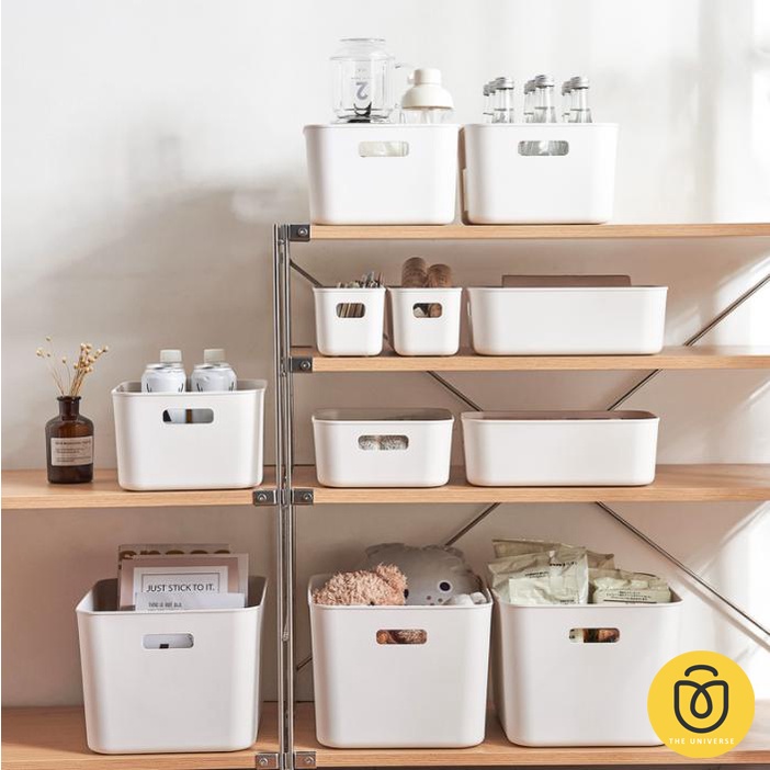 Kotak Penyimpanan Bin Serbaguna Pantry Korean Storage Box Organizer Box Kecil Sedang Besar - HW005