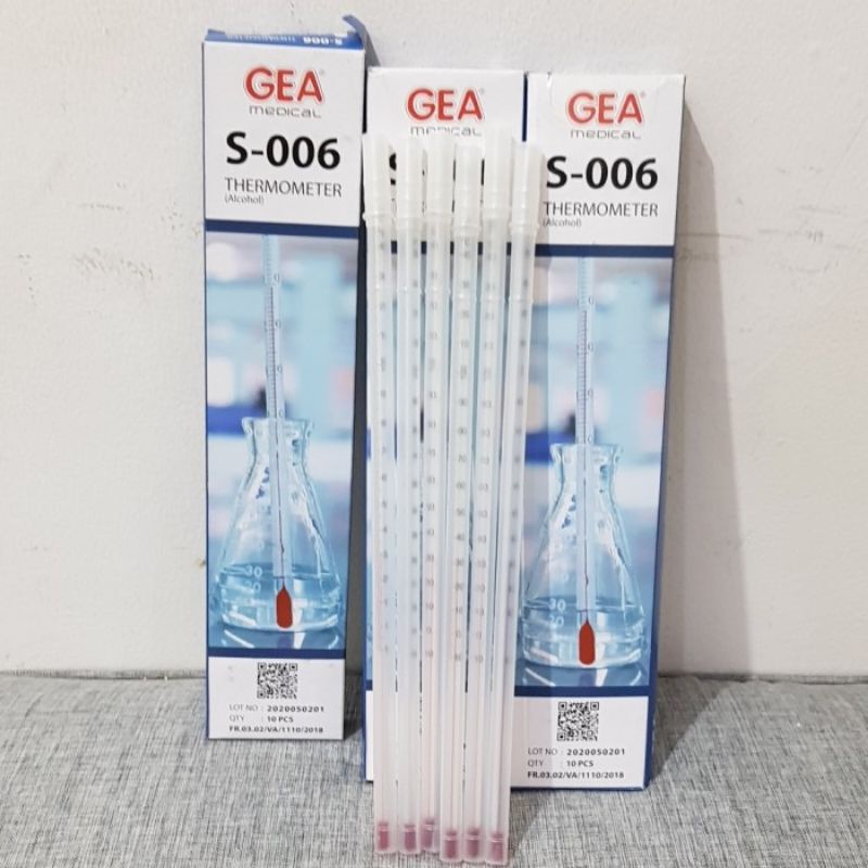 TERMOMETER GEA S - 006 SKALA (-10 / 150°) Untuk Praktek Lab