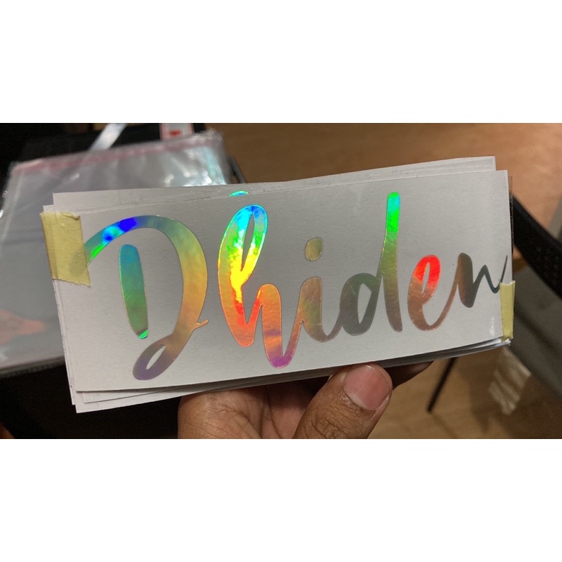 

Stiker oracal cutting satuan dan printing A3