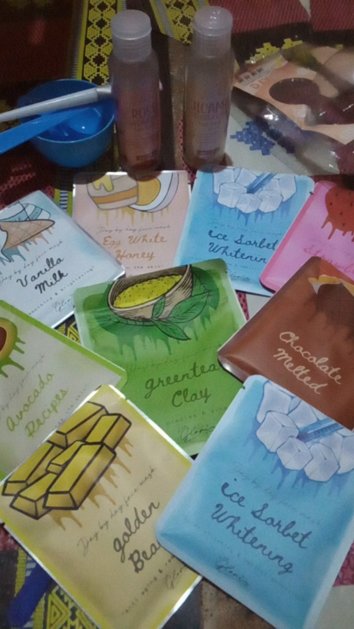 Mangkuk Masker Set Isi 4pcs (mangkuk + Kuas + Pengaduk + Sendok Takar)