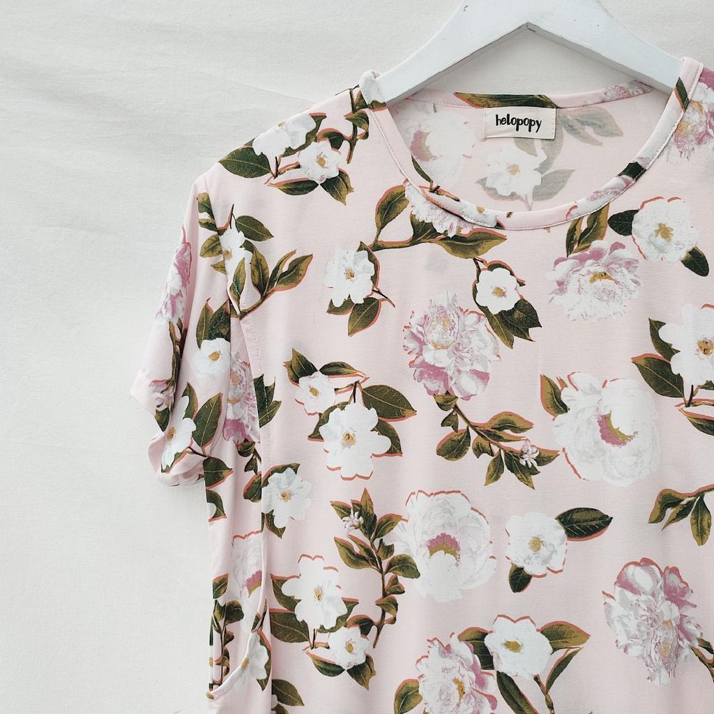 LAURA Baju Busui Bukaan Samping Kanan Kiri Murah | Dress Menyusui Kaos-8