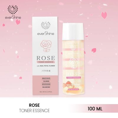 Evershine Rose Toner essence with real petal flower /Air mawar asli