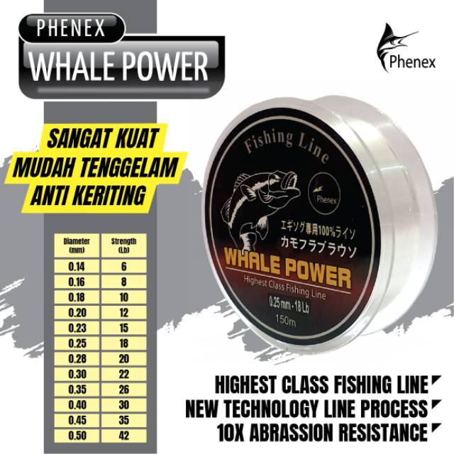 Senar Pancing Kuat Phenex WHALE POWER