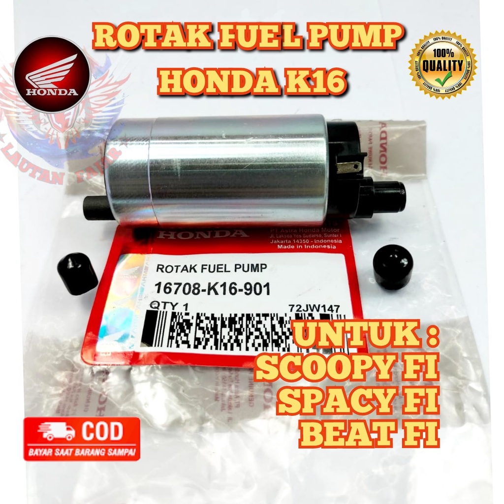 Rotak beat fi rotak scoopy rotak spacy fi / rotak fuel pump  honda kualitas asli original AHM k16