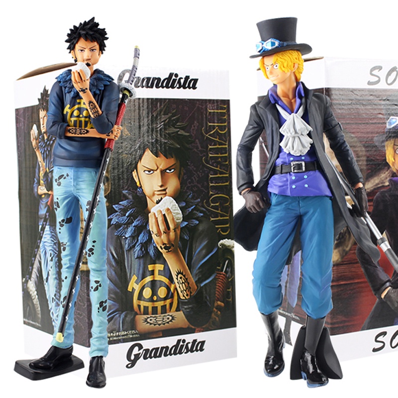 Mainan Action Figure One Piece Grandista The Great Man Trafalgar Law Kepala Ganda Ukuran 29cm