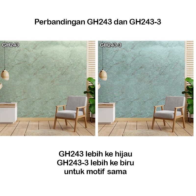 Wallpaper Dinding Wallstiker kamar tidur - Wallpaper Hiasan dinding Motif Terang 45Cm X 9M motif premium