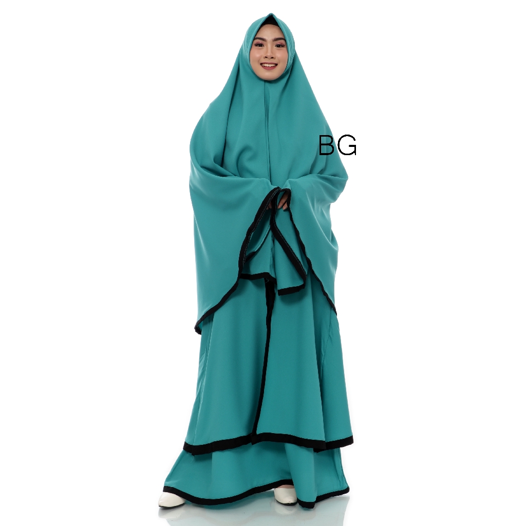 [COD] 2 Layer Set Gamis Ns FC Najibah Gamis Syar'i asdf Abu Muslim Modis Modern