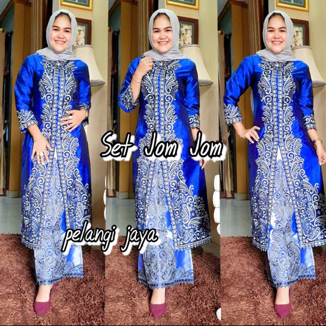 Stelan kebaya jom jom ori pelangi jaya