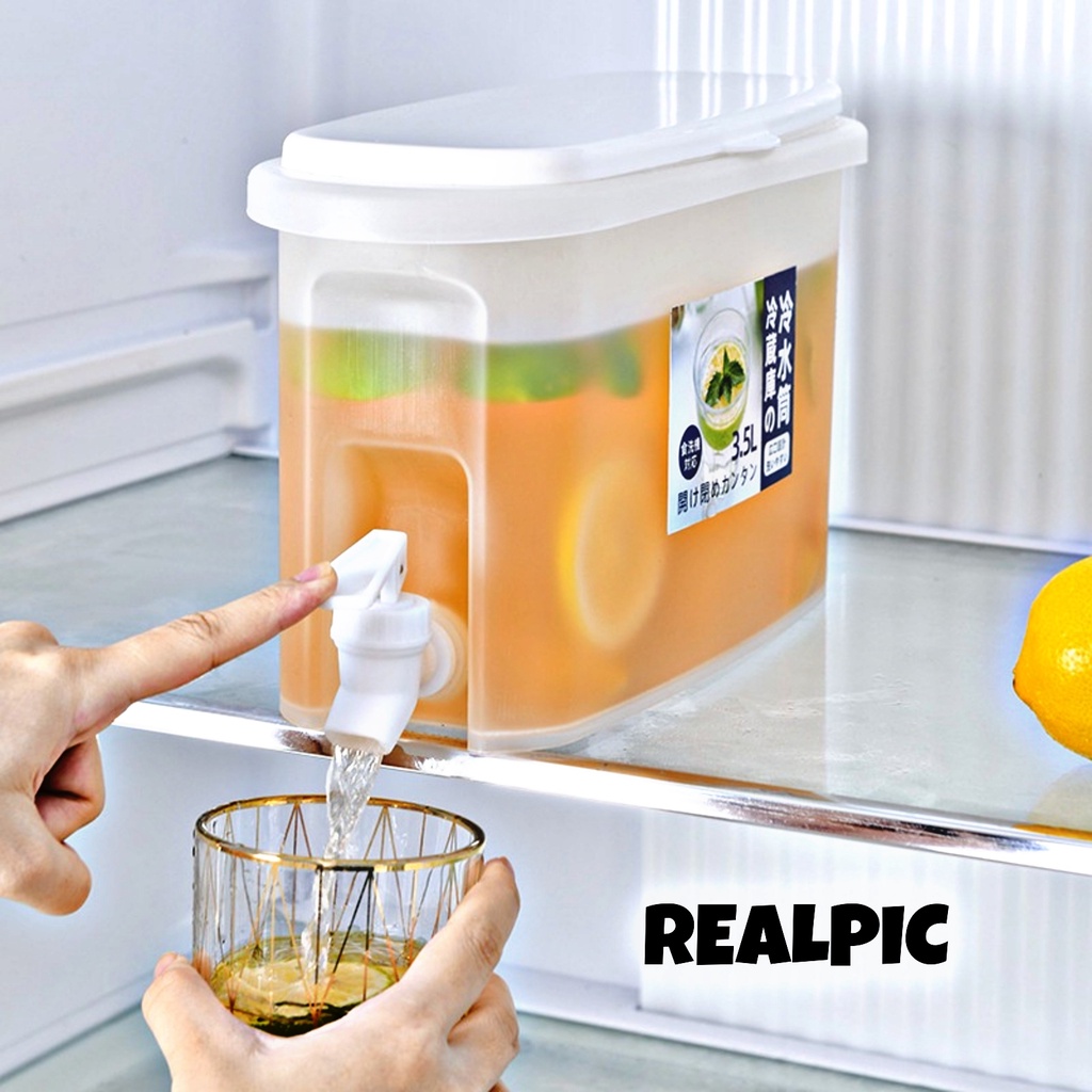 PROMO (BISA COD) Dispenser Jus Plastik Mini 3.5 Liter / Galon Air Kecil / Ketel Minuman Dingin / Keran Dispenser / Bucket Mini Juice / Water Tank Portable / Dispenser Kulkas