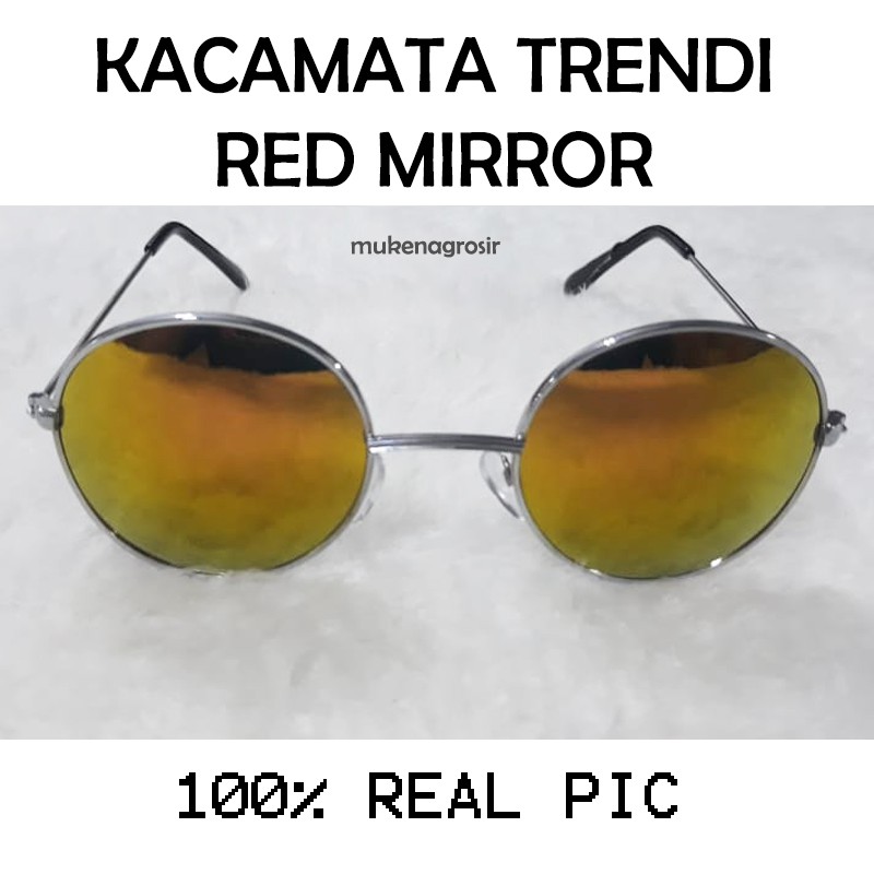 BESTSELLER!!Kacamata Keren / kacamata Gaya / Kacamata Trendy / Red Miror/ nastushaa