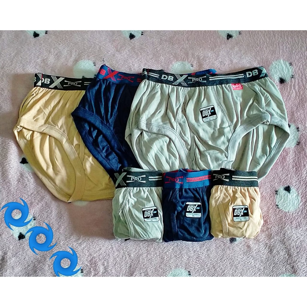 3 Pcs Celana Dalam Mayana Double Man - CD Pria Dewasa - Karet Boxer Mix 3 Warna