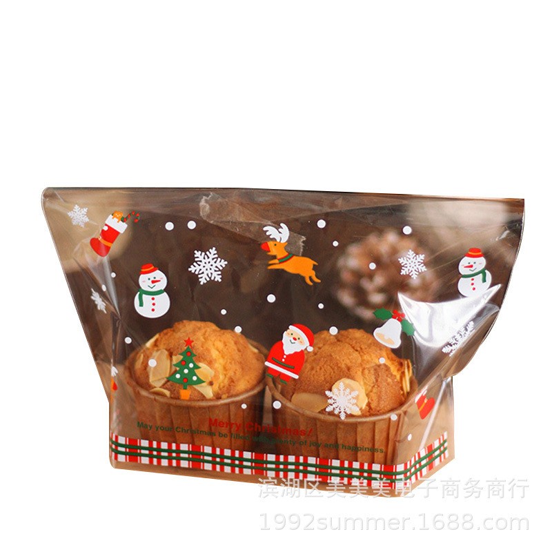 

PLASTIK KANTONG ROTI cookies Natal Merry Christmas