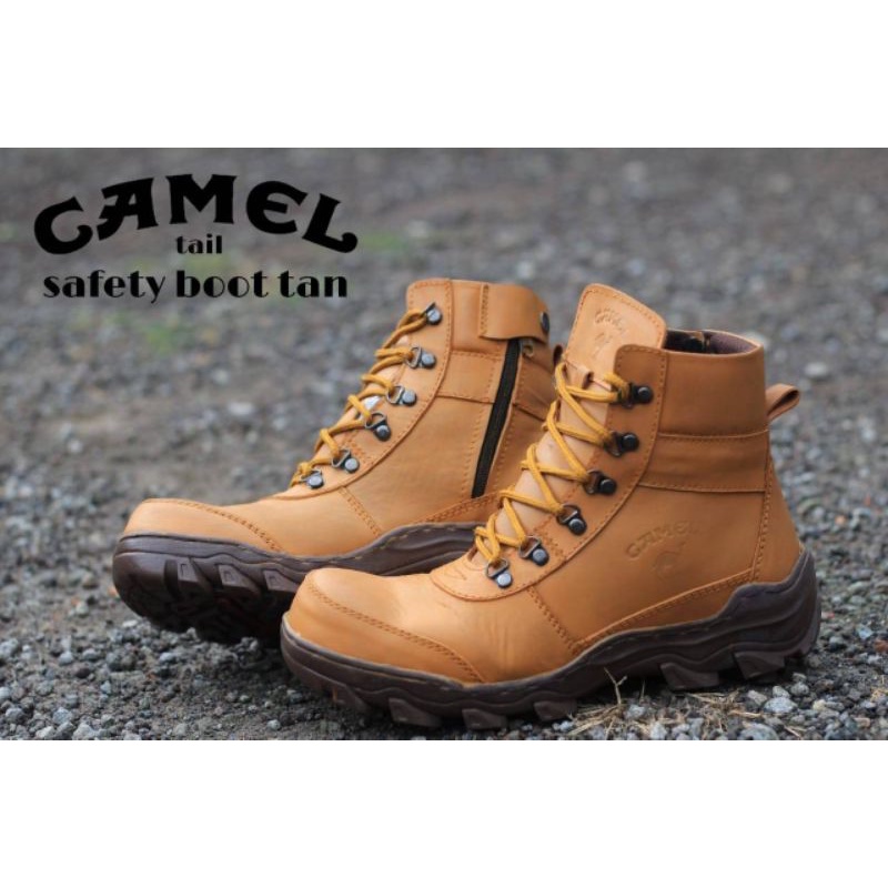 BEST PRODUCT - Sepatu original boots pria work &amp; safety kulit asli touring outdoor proyek gudang