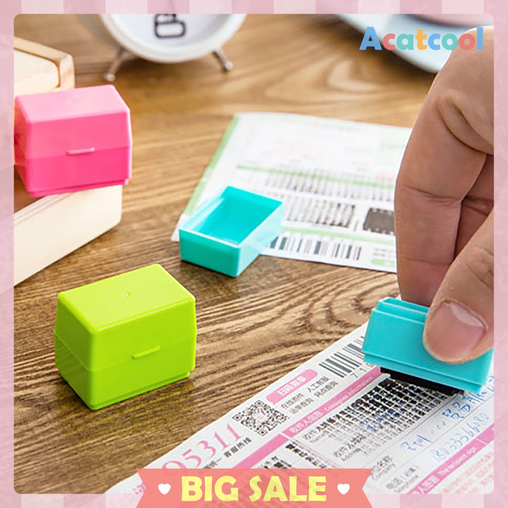 Messy Code Identity Privacy Information Coverage Confidential Roller Stamp