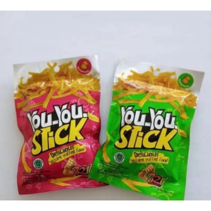 

YOU-YOU STIK SNACK PEDAS, RUMPUT LAUT (1PACK ISI 10PCS)