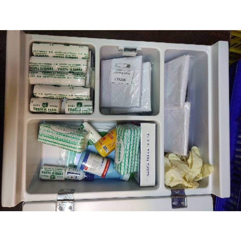Kotak Obat P3K Plus Isi A - B - C Isi Lengkap Dengan Box Murah