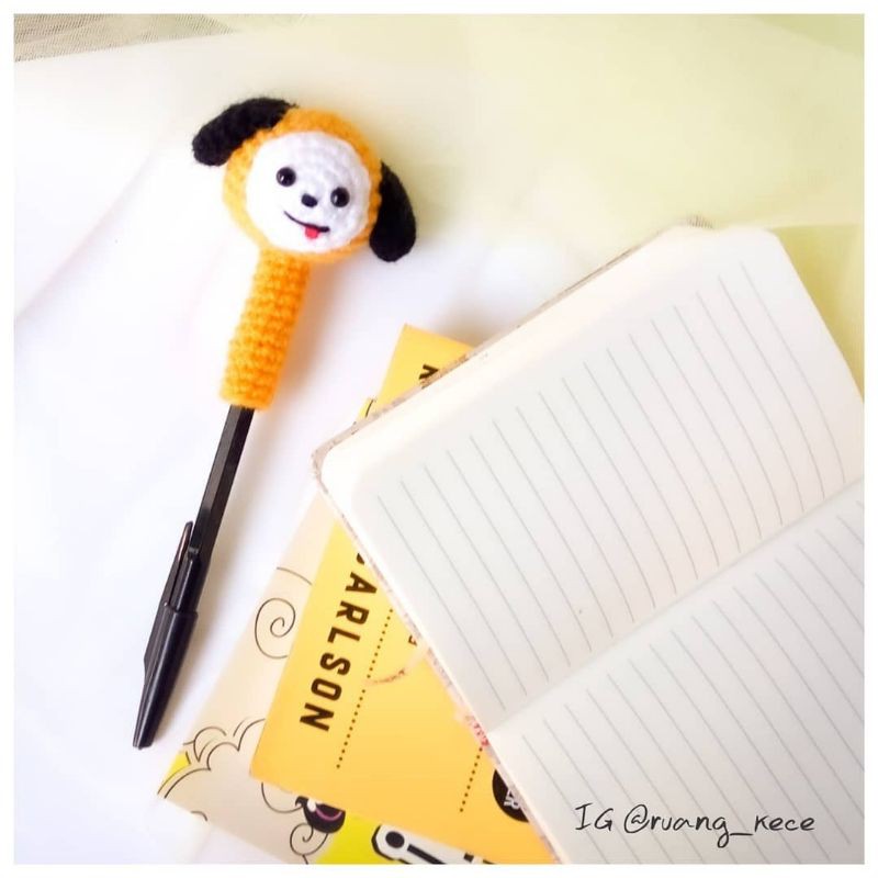

[Custom Order] Bolpoin Lucu/ Cover Pensil/ Bolpoin Rajut/ Rajutan Pensil/ Aksesoris Bolpoin