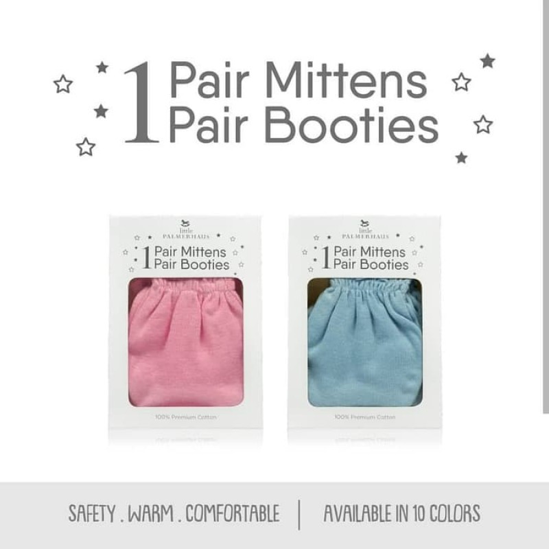 Little Palmerhaus Mitten Booties Sarung Tangan dan Kaki 1 Pasang -Girl