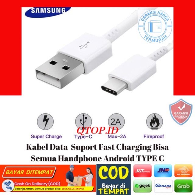 Kabel data Samsung s8 / s9 TYPE C ori 100 1.2m [GARANSI]