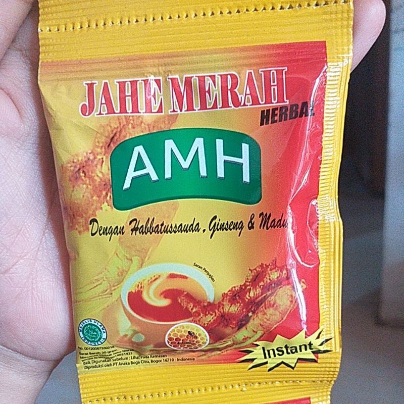 

Jahe merah AMH habbatussauda sachet 20gr