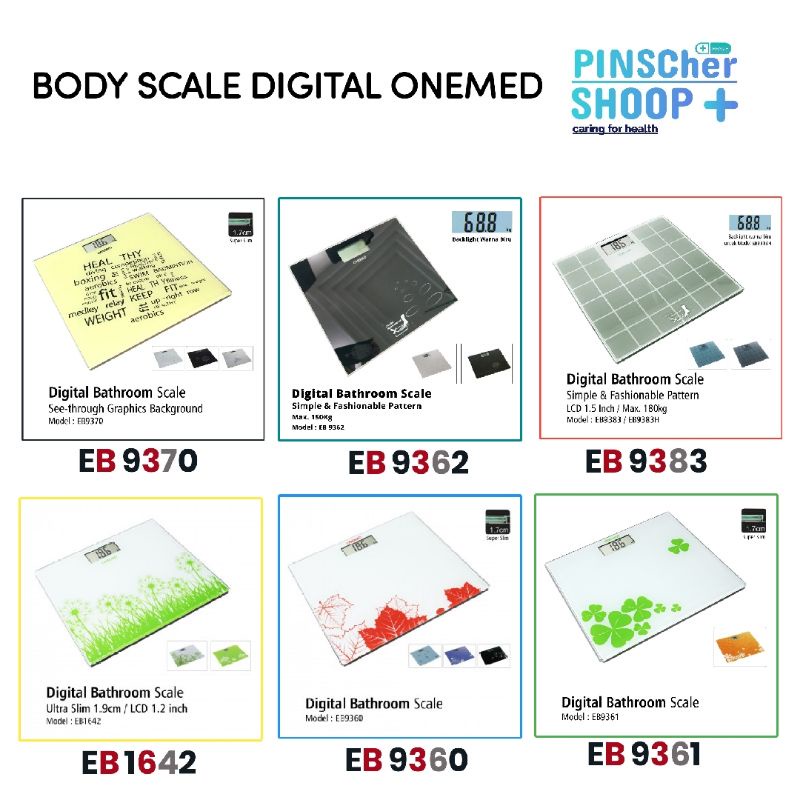 TIMBANGAN BADAN DIGITAL BODY SCALE ONEMED ALL TIPE