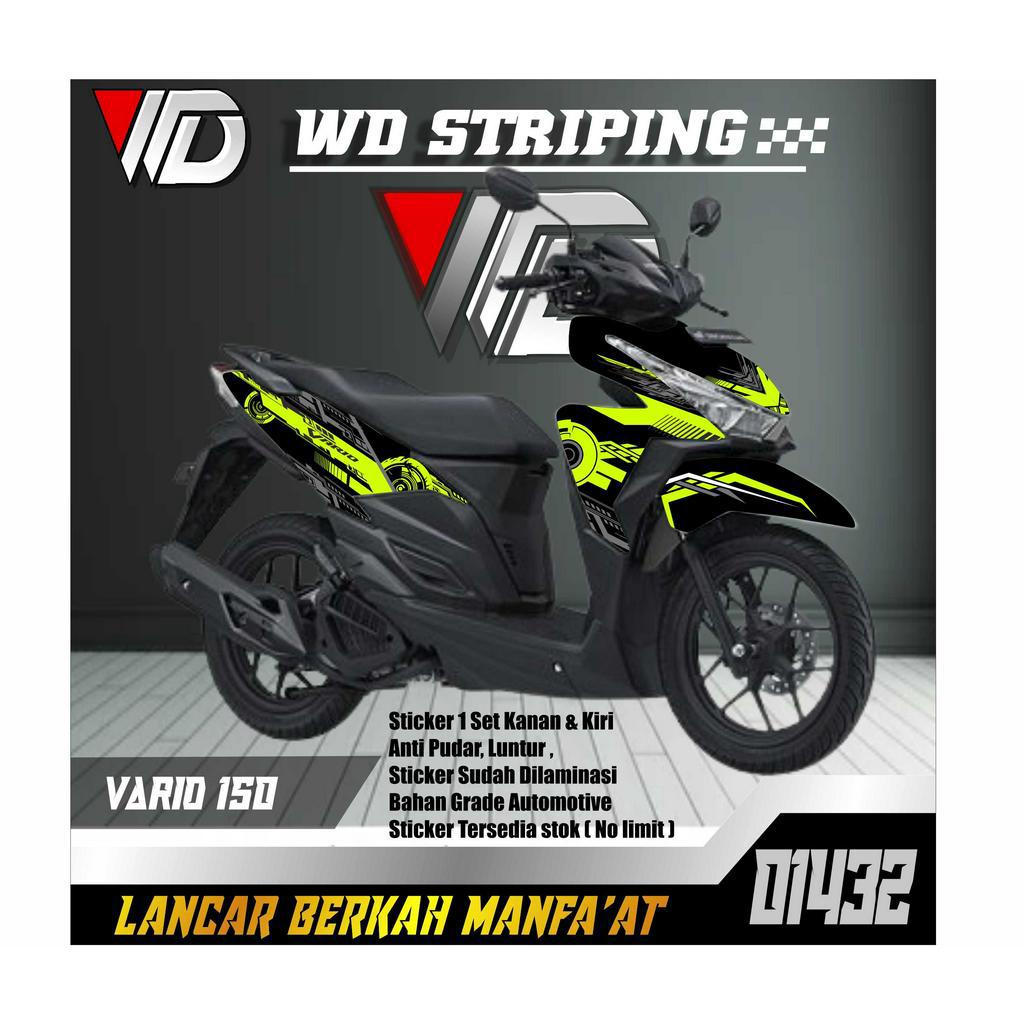 01432 STICKER STRIPING SEPEDA MOTOR HONDA VARIO 125 LED