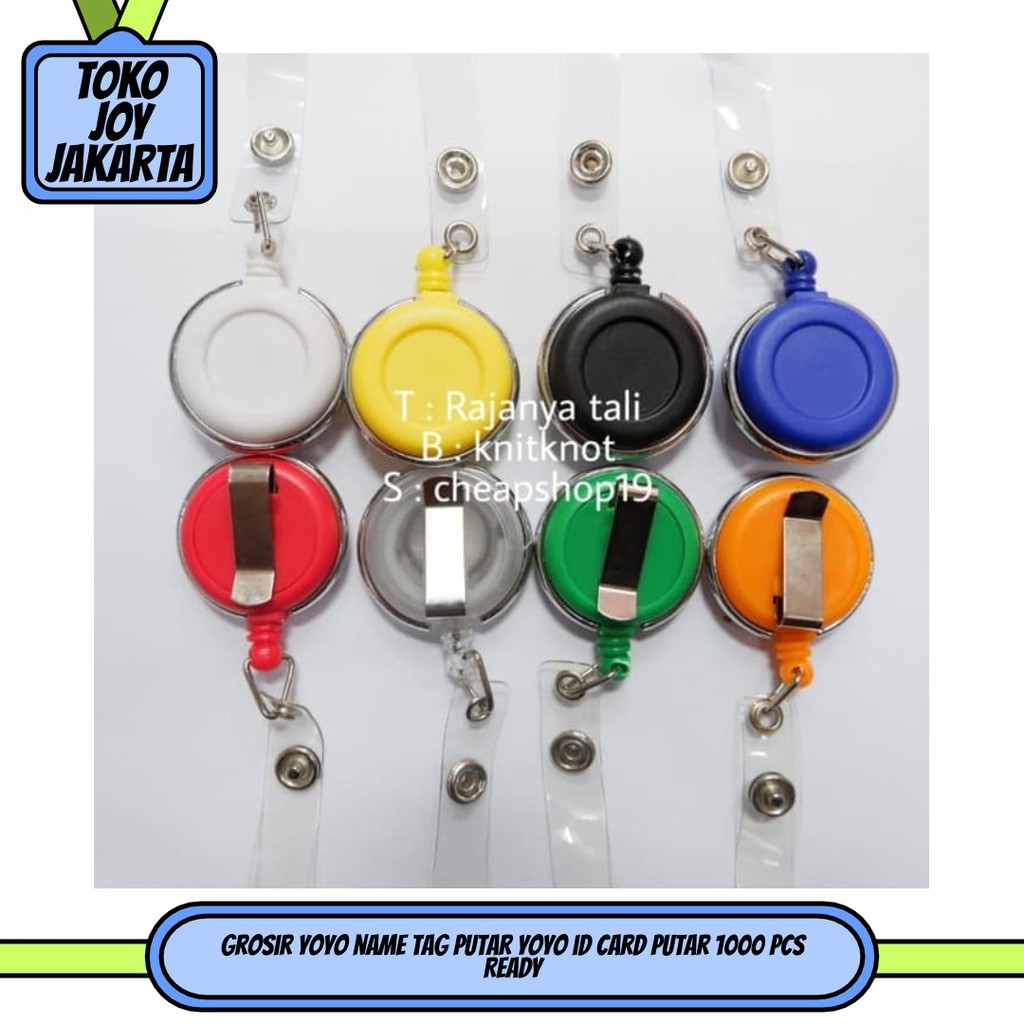 

Grosir Yoyo name tag putar yoyo id card putar 1000 pcs READY