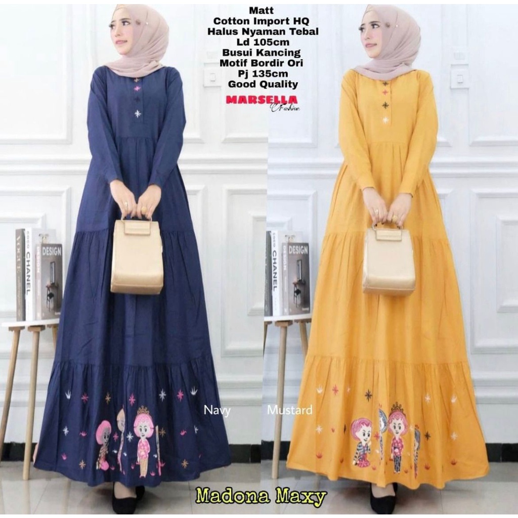 MADONA MAXY / MAXY DRESS / GAMIS MURAH TERKINI / BAJU WANITA / GAMIS TERBARU