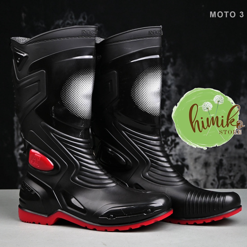 Sepatu Riding Biker Motor Panjang AP Boots Moto 3