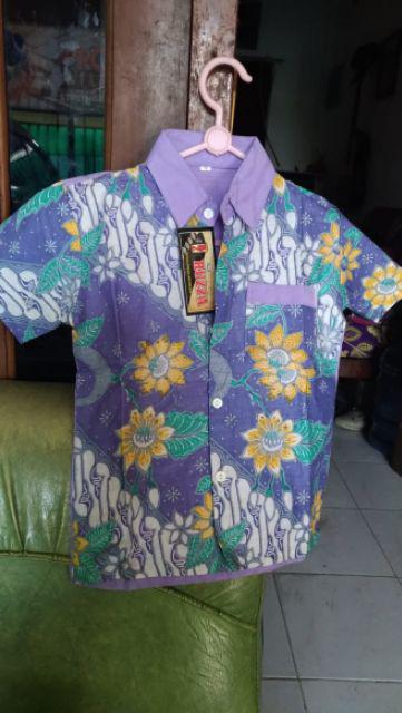 Ruzza Grosir Batik Kemeja Anak Ukuran 0-5 Tahun Hem Random (min 5pcs) Murah