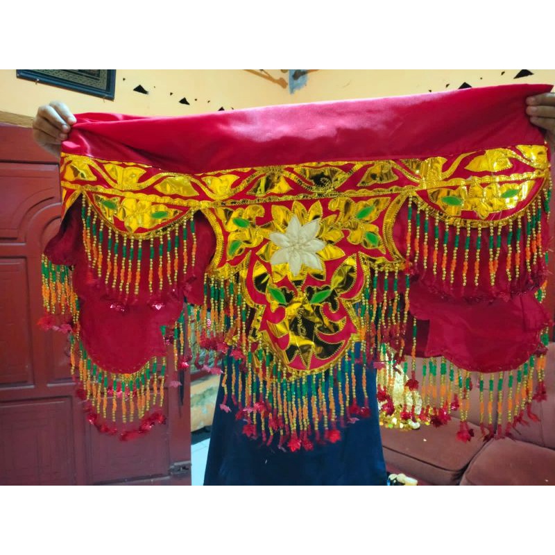 ONDAS RIAU ATAU ONDAS KELUBAI PAJANG 3 METER. ASSESORIS PELAMINAN PADANG MELAYU MEDAN