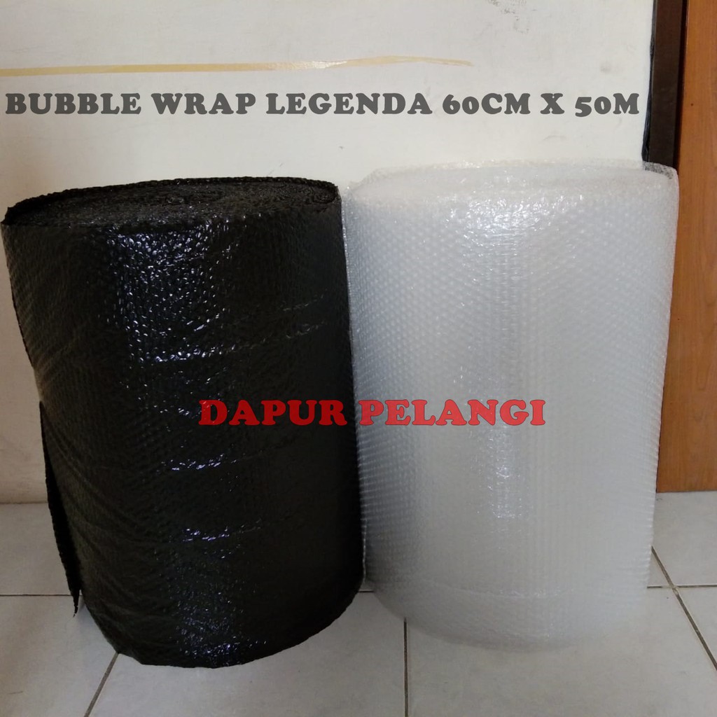 

Bubble Wrap Legenda Hitam Putih 60cm x 50m Murah KHUSUS GOJEK GRAB