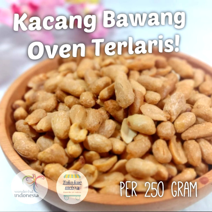 

Kacang Bawang Oven Panggang Gurih Enak 250 Gr