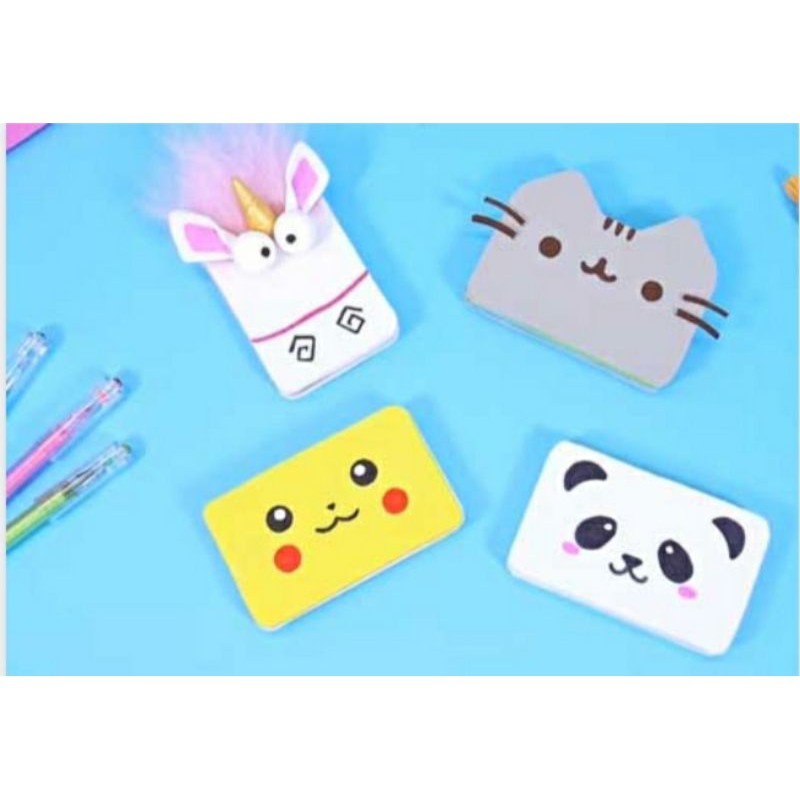 

notebook mini karakter kartun lucu tebal murah