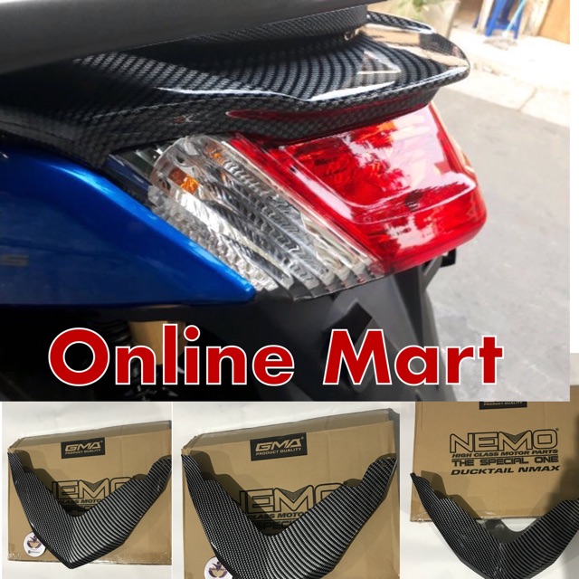 Ducktail nmax karbon cover lampu atas nmax karbon nemo