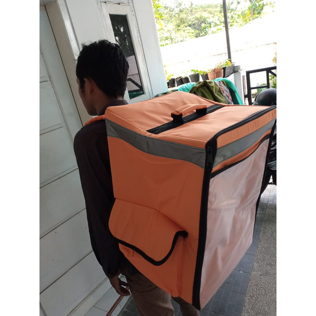 RPM Promo Bag Shopee Tictac Tas Punggung Jumbo Cargo Delivery Kurir Shopee Orange