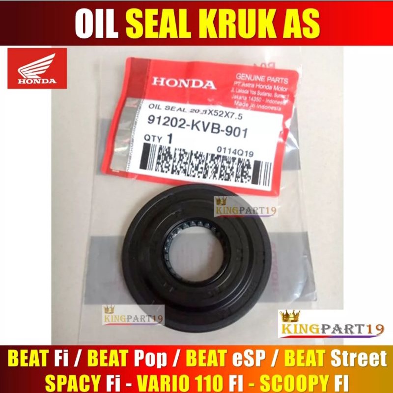 SEAL KRUK AS BEAT SCOOPY SPACY VARIO 125 150 FI KARBU KVB