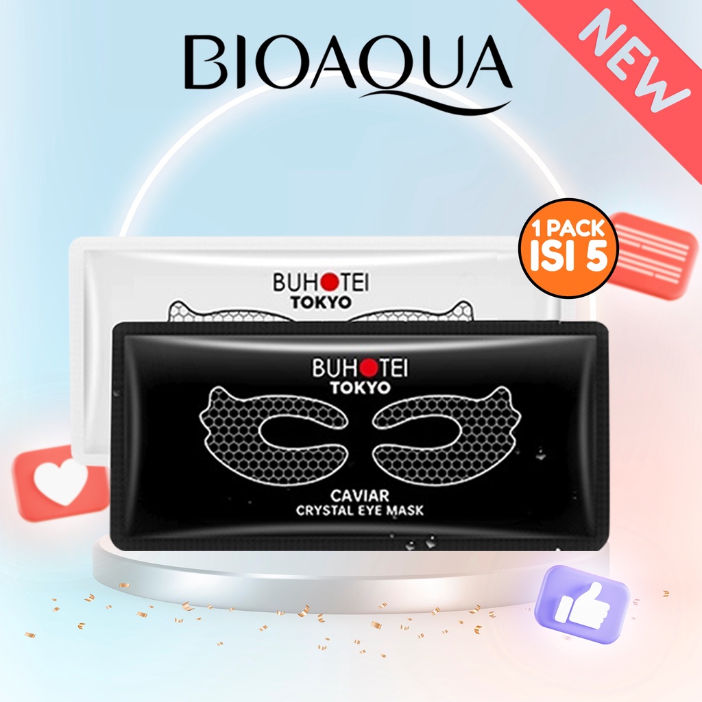 BIOAQUA BUHOTEI EYE MASK / (CAVIAR CRYSTAL ANTI WRINKLE MASKER MATA) ISI 5PC