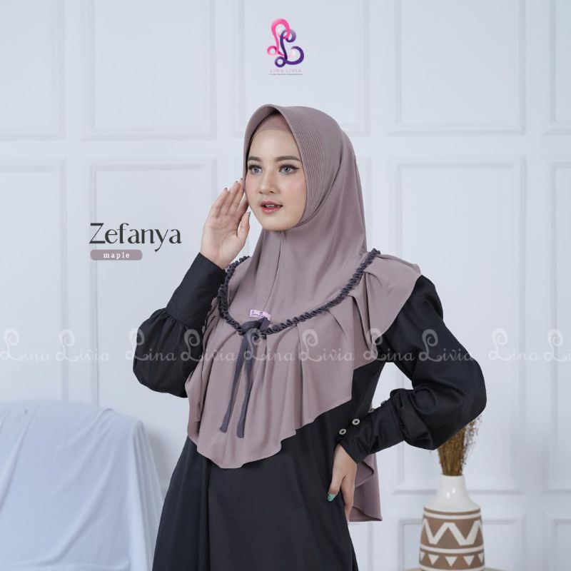 Zefanya hijab LinaLivia ORI bisa COD.