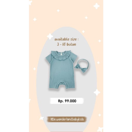 Royale bebe Bianca Romper and headband