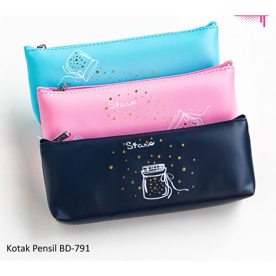 

AS888 - Kotak Pensil Resleting Fancy Motif Bintang / Stars Import Bd-791 / Tempat Pensil / Pencil Case